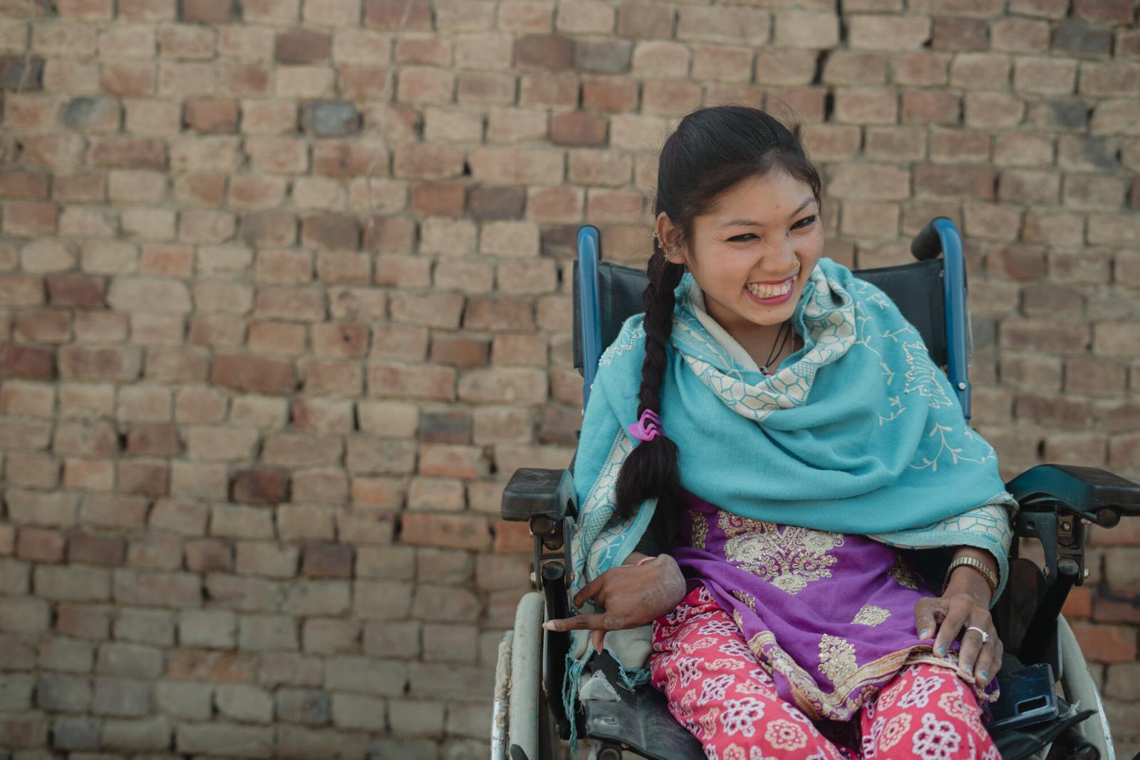 girl in wheelchair