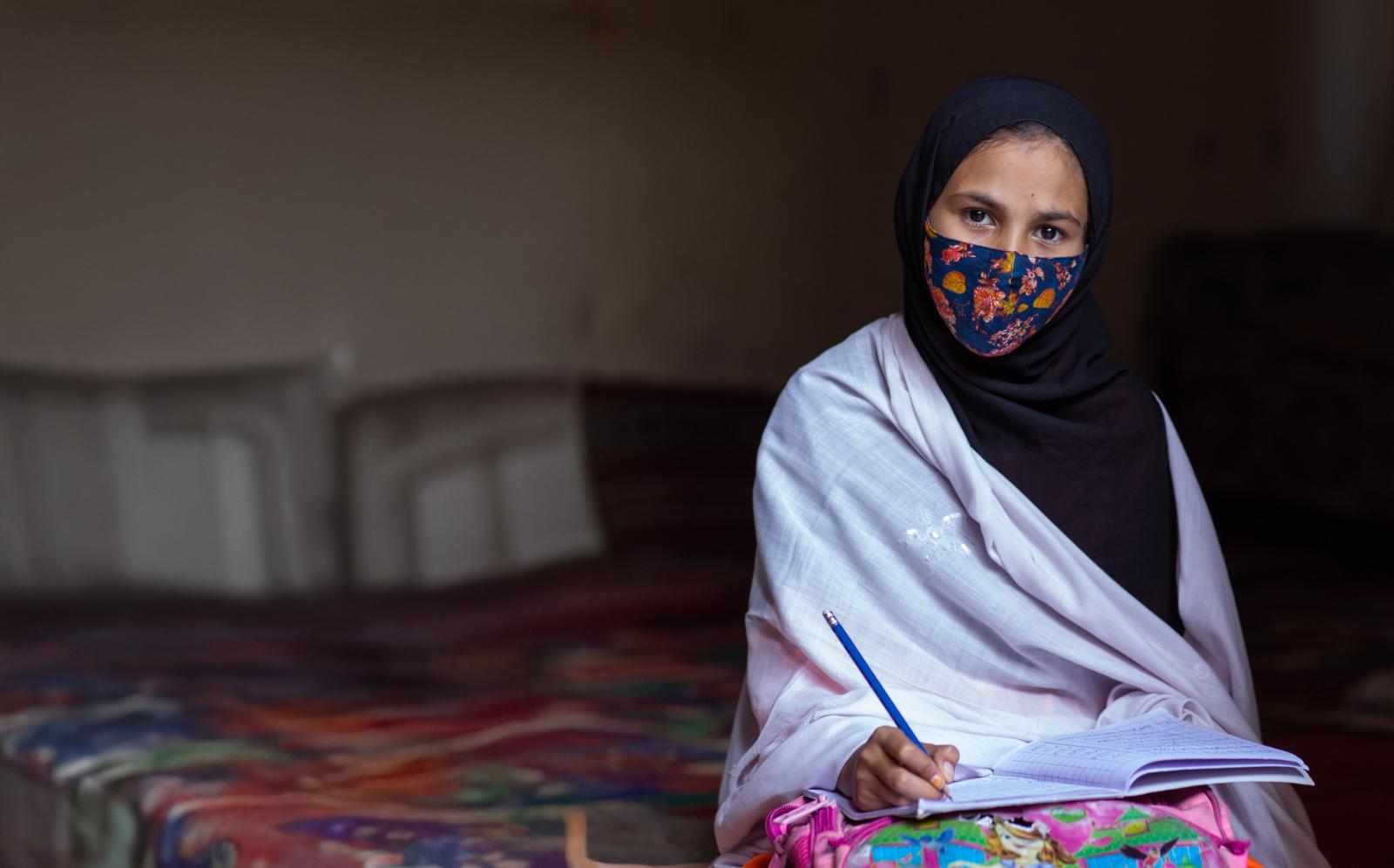 Najeeba at her home