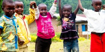 Happy children playing