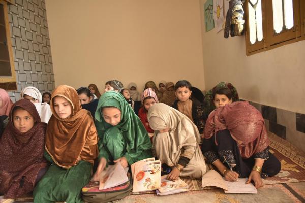 Girls in classroom