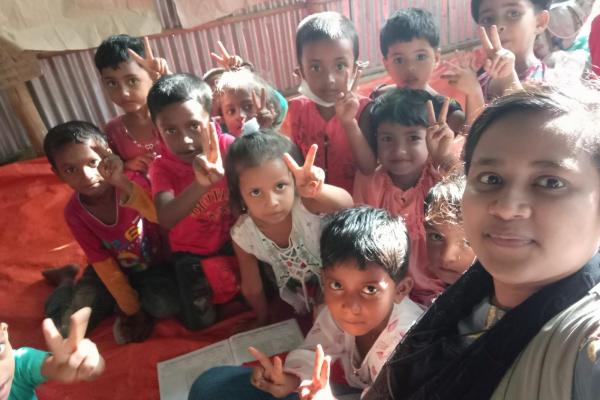 Children at the play centre