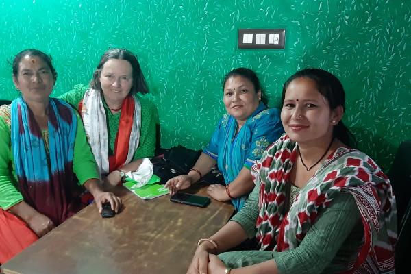 Anne with teachers