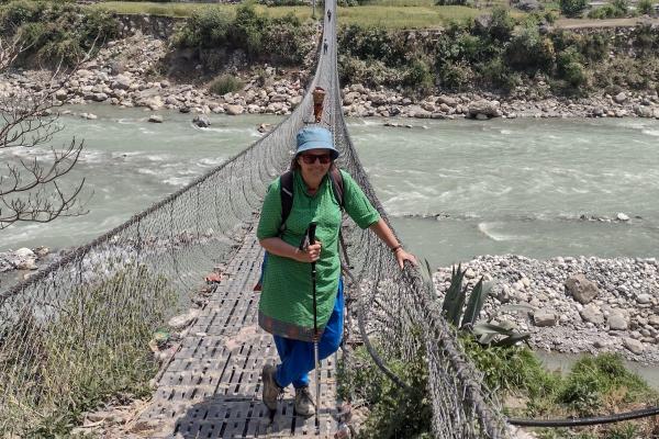 Anne on bridge