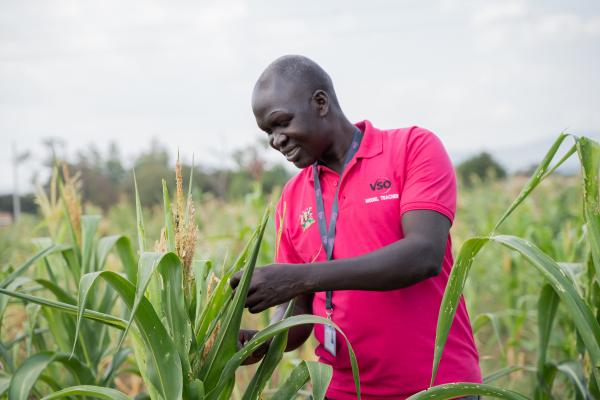 Alfred outside in nature.