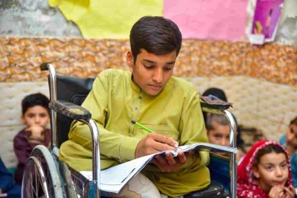 Sohial reading at the learning centre